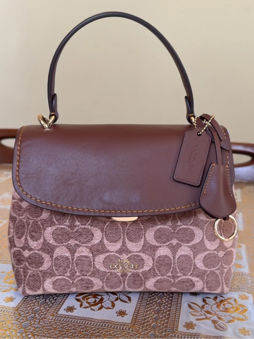 Emory Top Handle Crossbody in signature Chenille